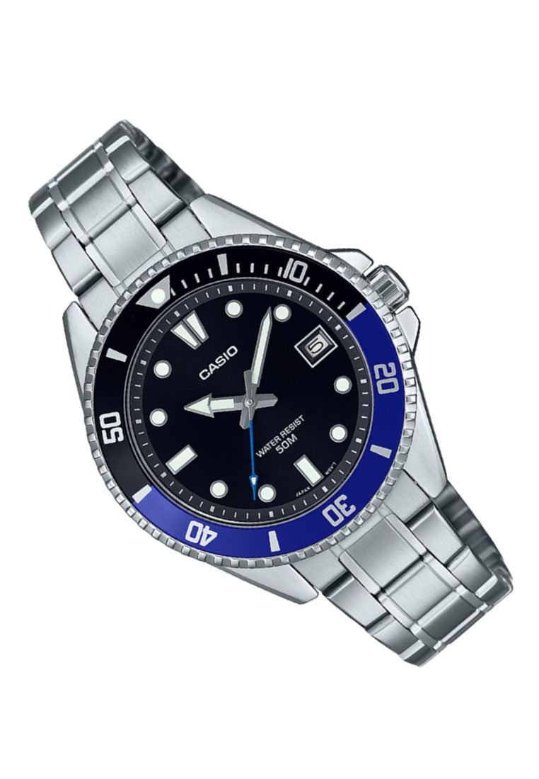 Casio MDV-10D-1A2 Analog Stainless Steel Strap Watch For Women-Watch Portal Philippines