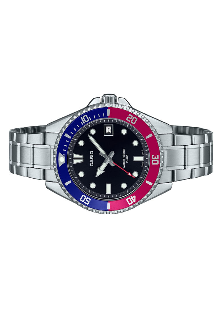 Casio MDV-10D-1A3 Analog Stainless Steel Strap Watch For Women-Watch Portal Philippines