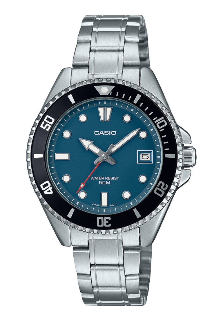 Casio MDV-10D-2A1 Analog Stainless Steel Strap Watch for Women-Watch Portal Philippines