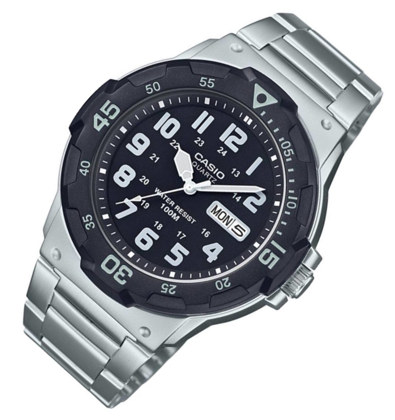 Casio MRW-200HD-1BVDF Silver Stainless Strap Watch for Men-Watch Portal Philippines