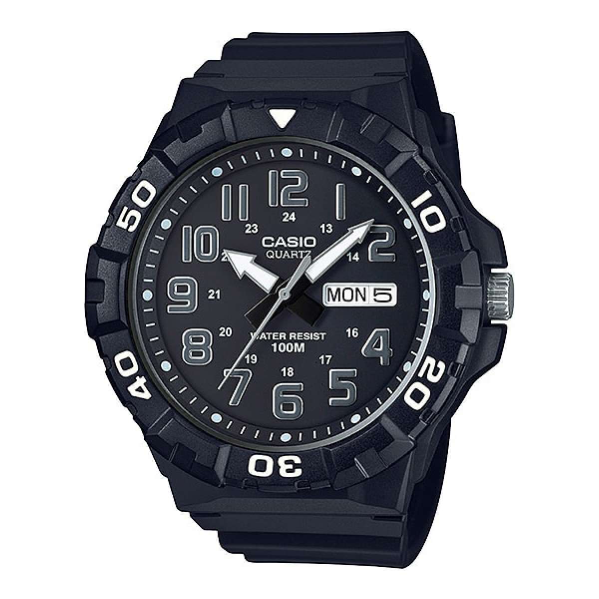 Casio MRW-210H-1AVDF Analog Black Resin Strap Watch for Men-Watch Portal Philippines