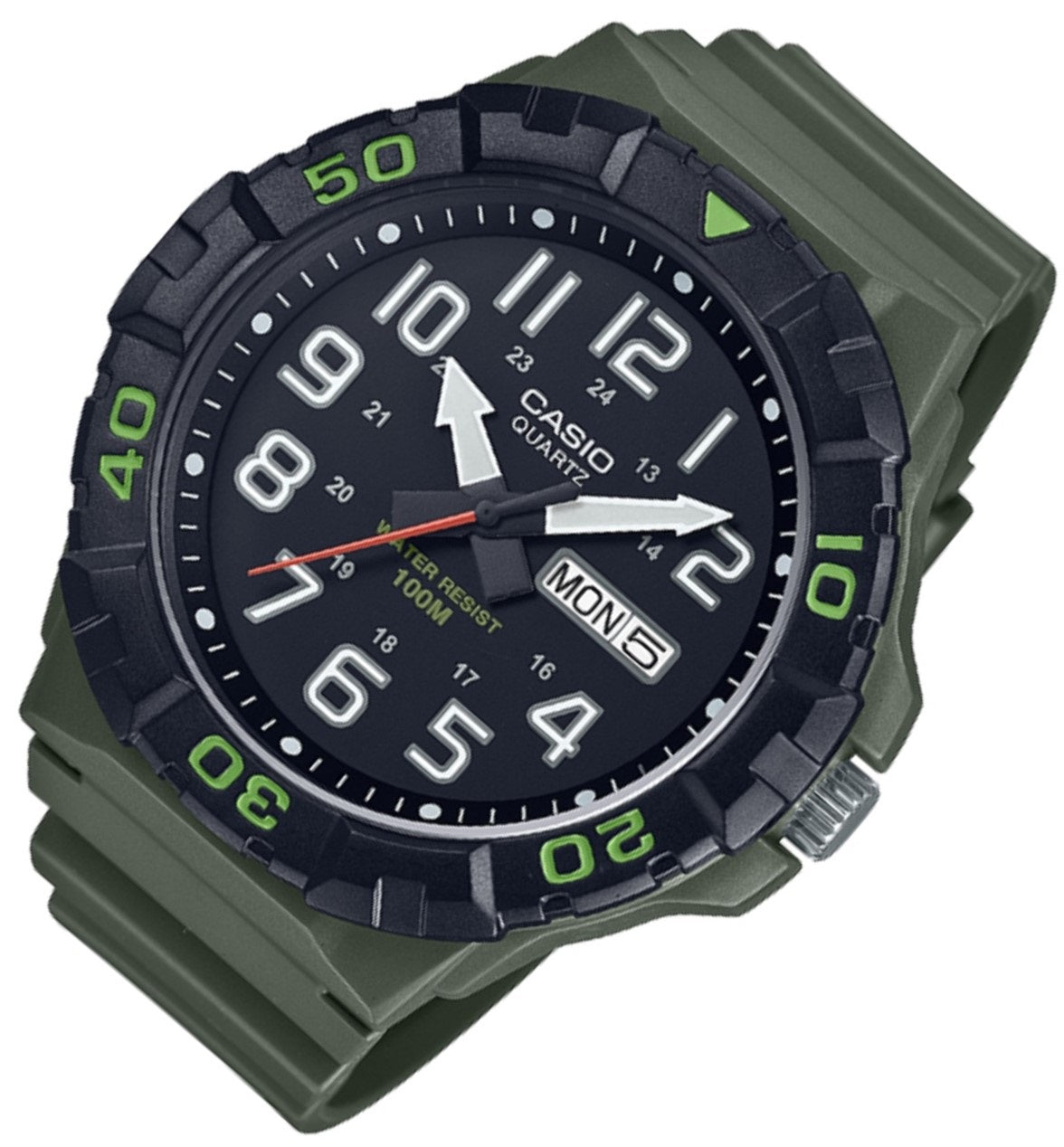 Casio MRW-210H-3A Analog Rubber Strap Watch For Men-Watch Portal Philippines