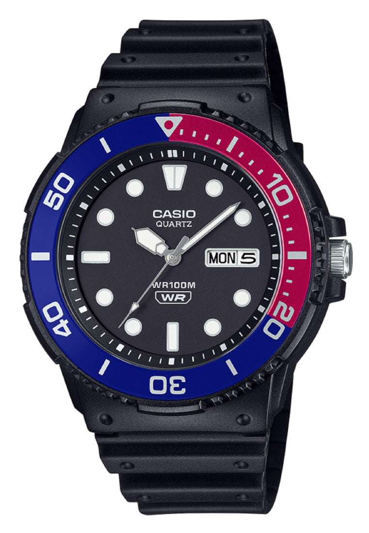 Casio MRW-230H-1E2 Analog Rubber Strap Watch For Men-Watch Portal Philippines