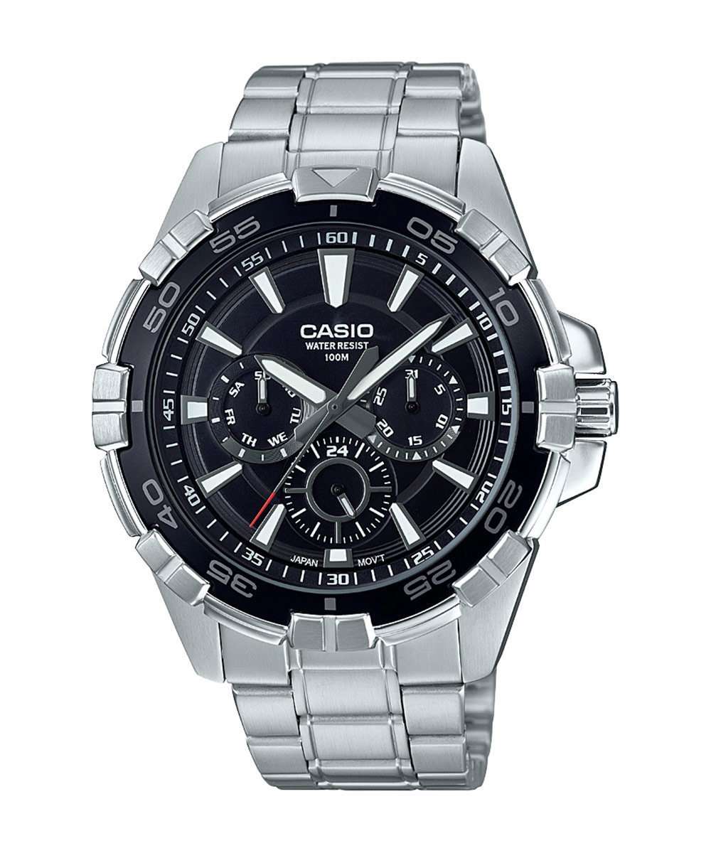 Casio MTD-1069D-1A2VDF Stainless Steel Strap Watch for Men-Watch Portal Philippines