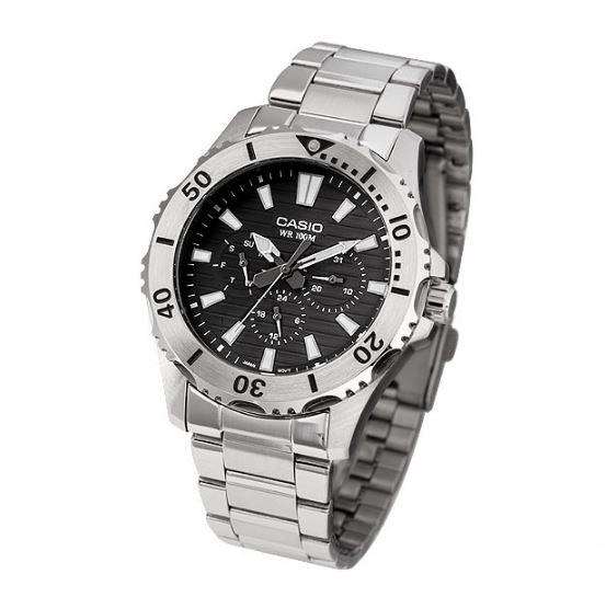 Casio MTD-1086D-1A Stainless Steel Strap Watch for Men-Watch Portal Philippines