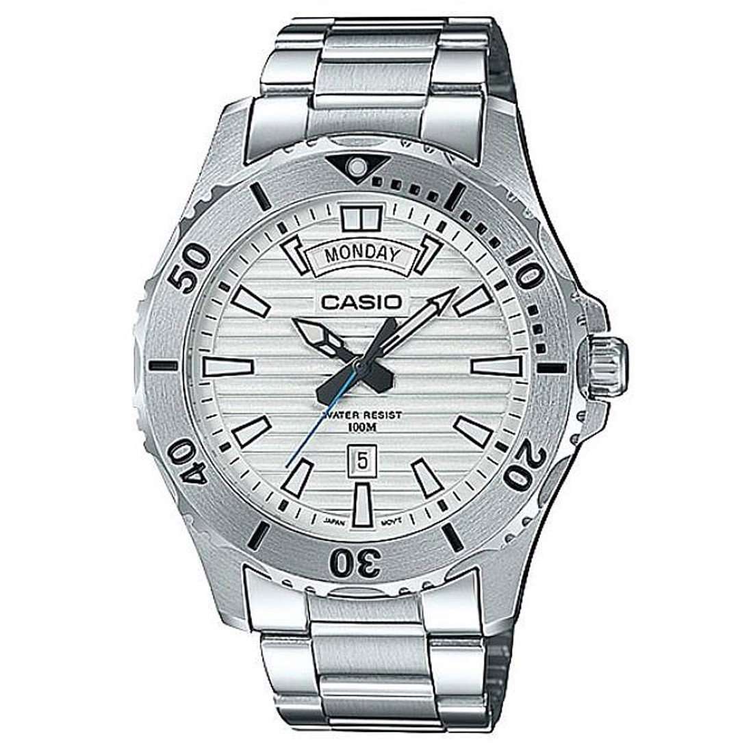 Casio MTD-1087D-7A Silver Stainless Steel Marine Sports Watch for Men-Watch Portal Philippines