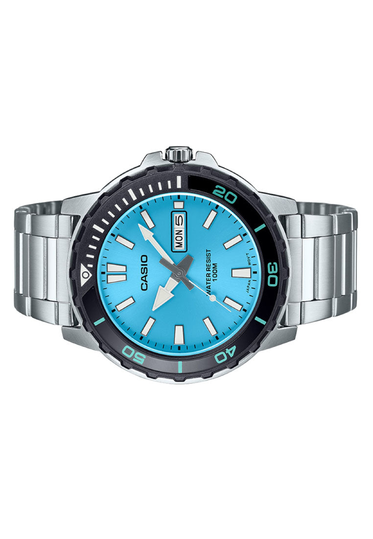 Casio MTD-125D-2A3 Analog Stainless Steel Strap Watch For Men-Watch Portal Philippines