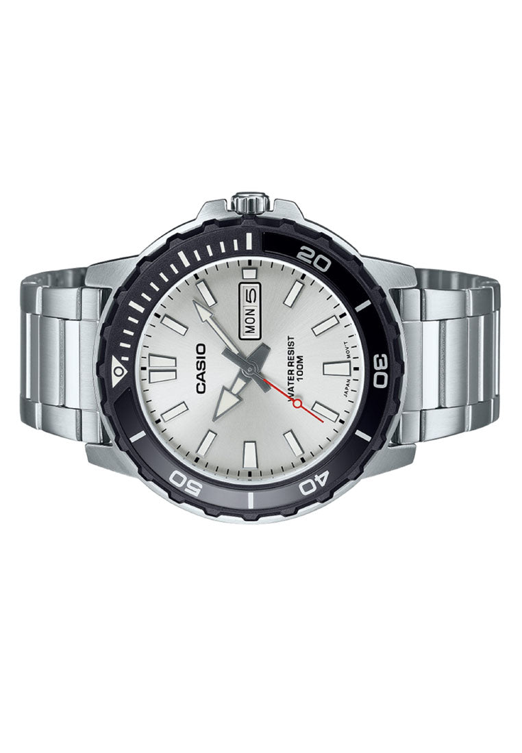 Casio MTD-125D-7A Analog Stainless Steel Strap Watch For Men-Watch Portal Philippines