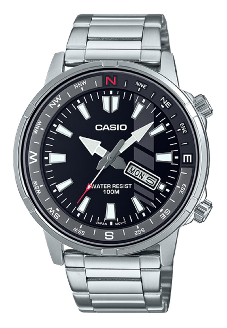 Casio MTD-130D-1A Analog Stainless Steel Strap Watch For Men-Watch Portal Philippines