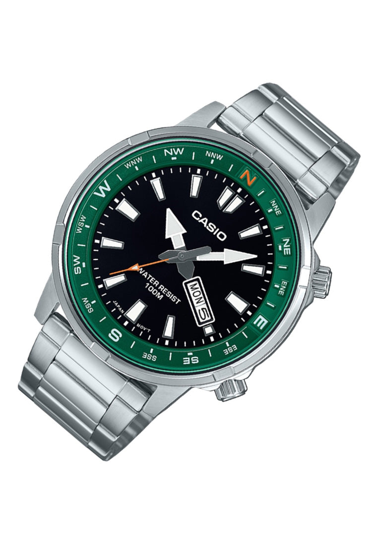 Casio MTD-130D-1A3 Analog Stainless Steel Strap Watch For Men-Watch Portal Philippines