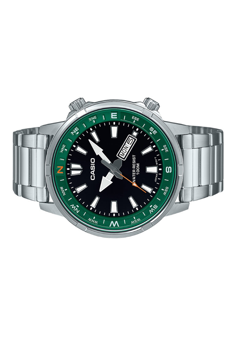 Casio MTD-130D-1A3 Analog Stainless Steel Strap Watch For Men-Watch Portal Philippines