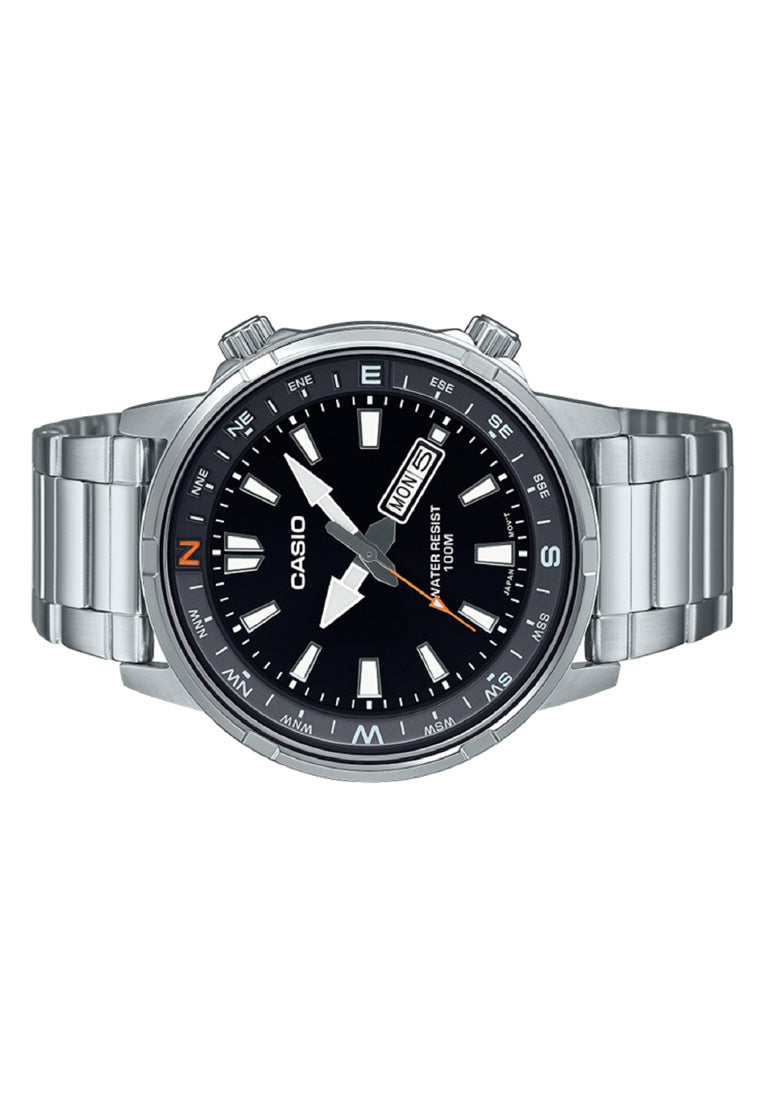 Casio MTD-130D-1A4 Analog Stainless Steel Strap Watch For Men-Watch Portal Philippines