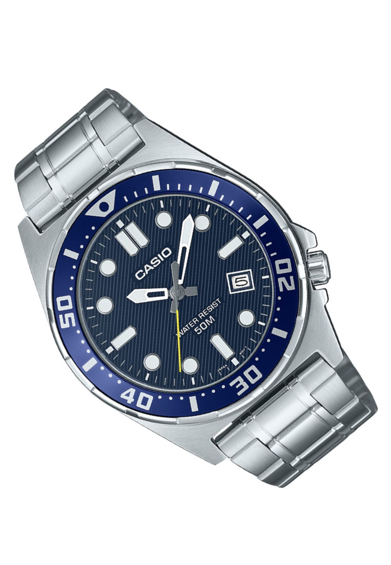 Casio MTD-135D-2A Analog Stainless Steel Strap Watch For Men-Watch Portal Philippines
