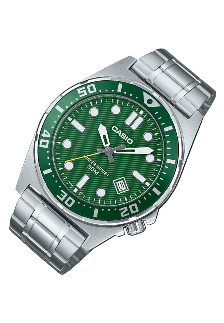 Casio MTD-135D-3A Analog Stainless Steel Strap Watch For Men-Watch Portal Philippines