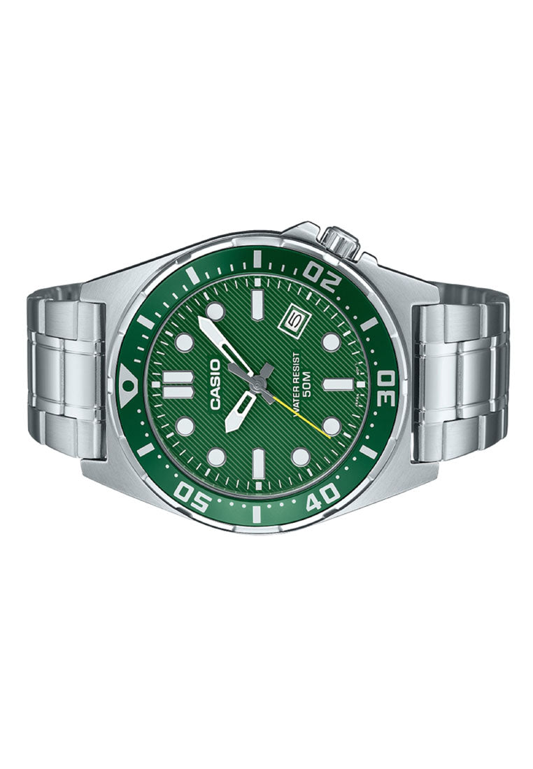 Casio MTD-135D-3A Analog Stainless Steel Strap Watch For Men-Watch Portal Philippines
