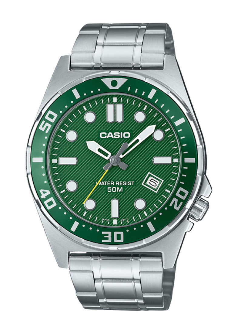 Casio MTD-135D-3A Analog Stainless Steel Strap Watch For Men-Watch Portal Philippines