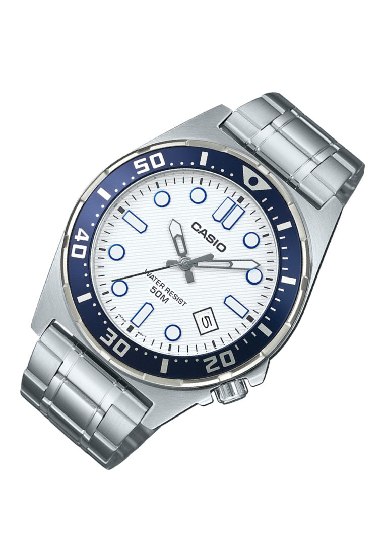Casio MTD-135D-7A Analog Stainless Steel Strap Watch For Men-Watch Portal Philippines