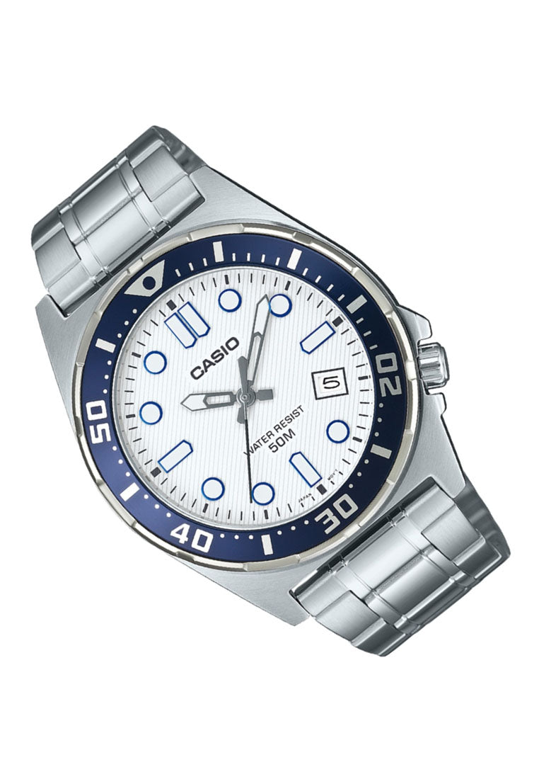 Casio MTD-135D-7A Analog Stainless Steel Strap Watch For Men-Watch Portal Philippines