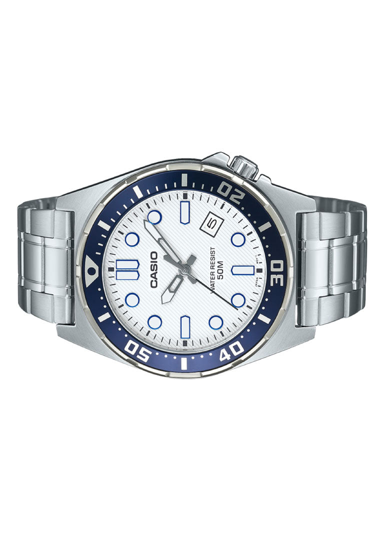 Casio MTD-135D-7A Analog Stainless Steel Strap Watch For Men-Watch Portal Philippines