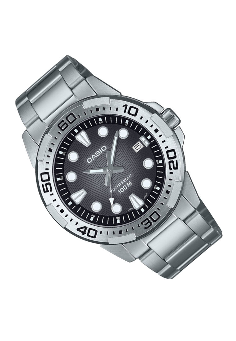 Casio MTD-140D-1A Analog Stainless Steel Strap Watch For Men-Watch Portal Philippines
