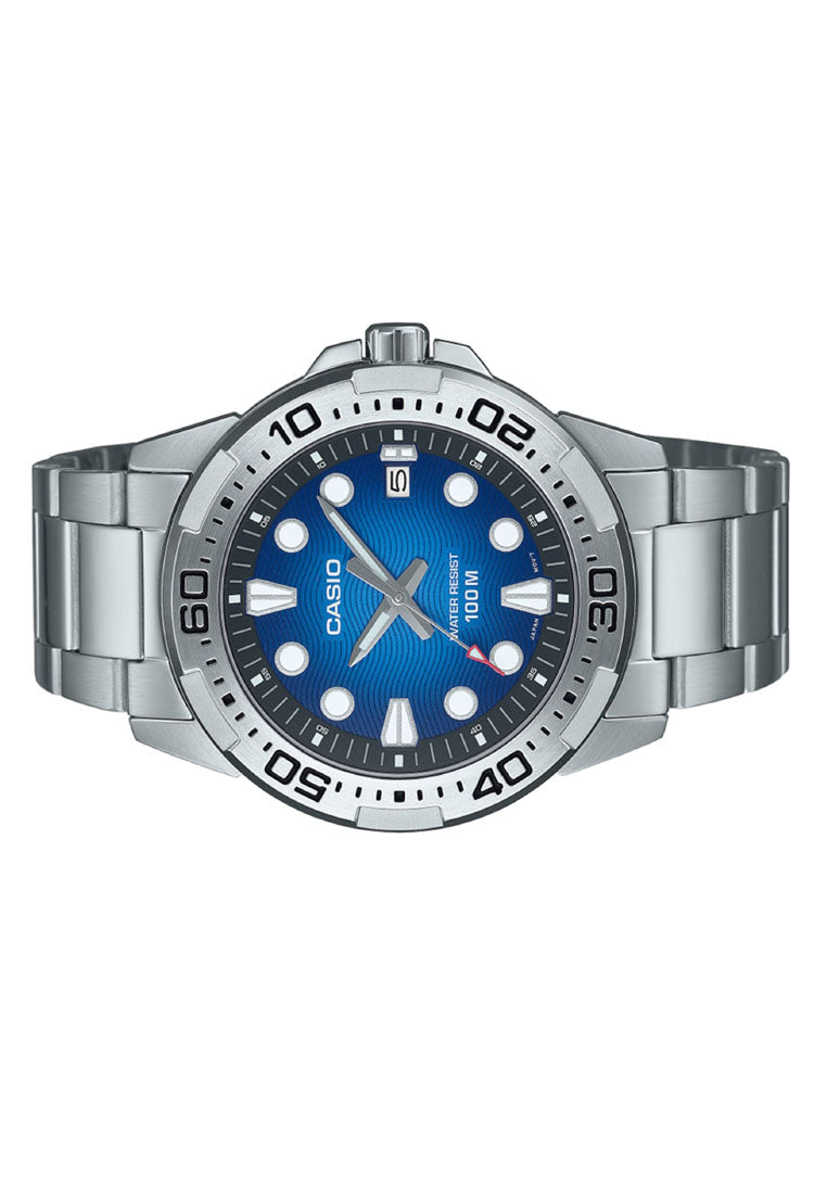 Casio MTD-140D-2A Analog Stainless Steel Strap Watch For Men-Watch Portal Philippines