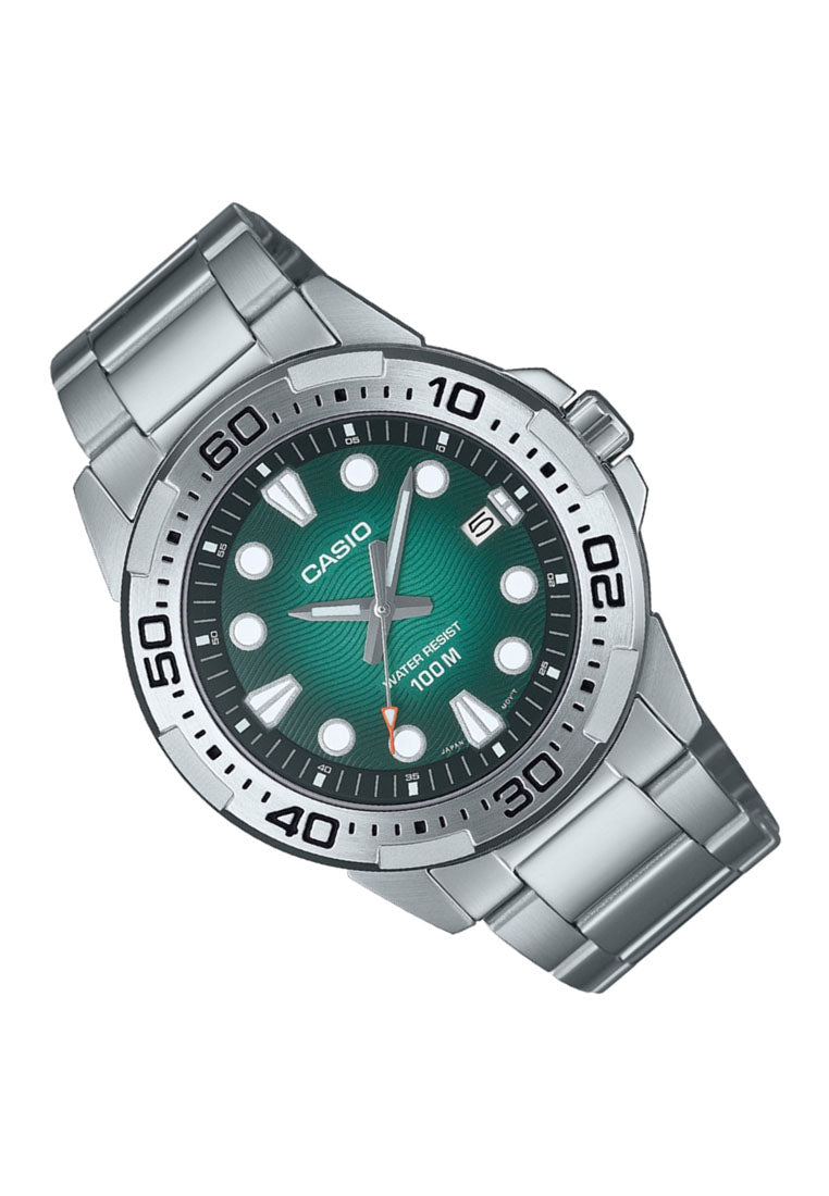 Casio MTD-140D-3A Analog Stainless Steel Strap Watch For Men-Watch Portal Philippines