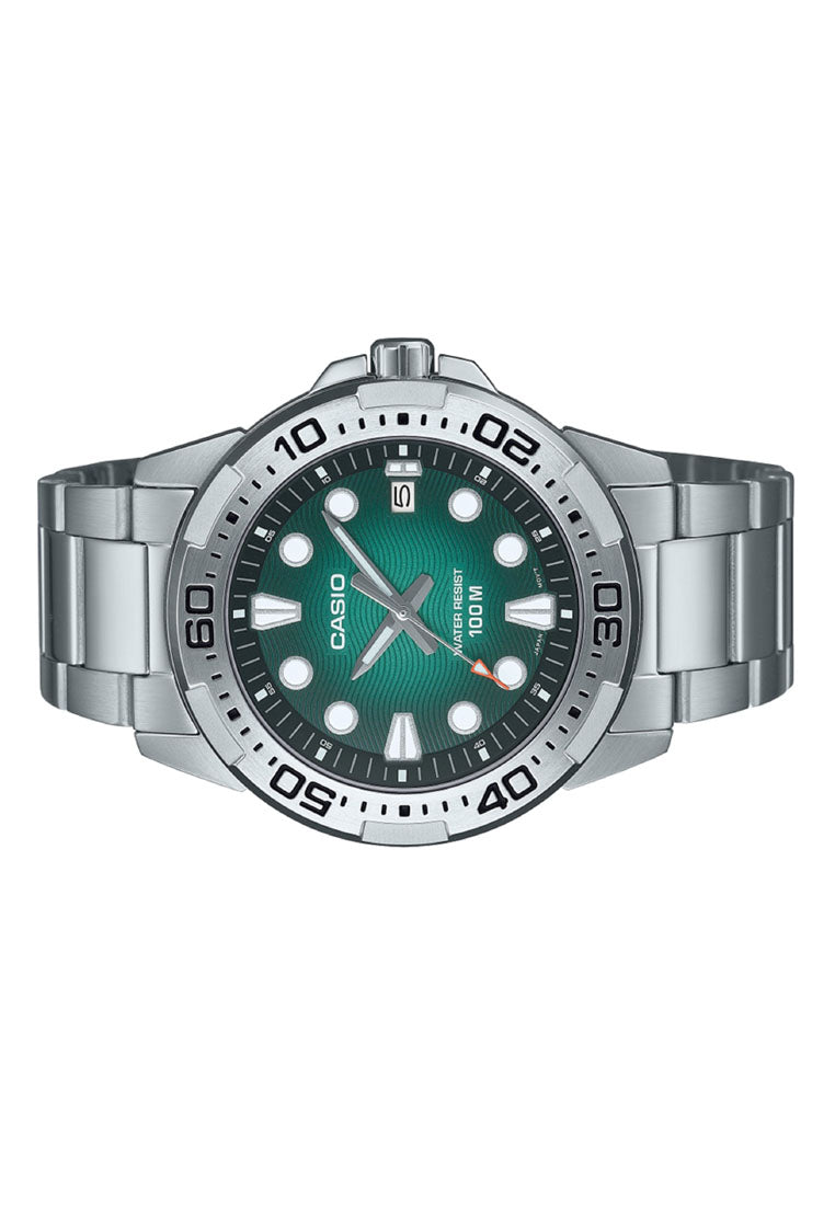 Casio MTD-140D-3A Analog Stainless Steel Strap Watch For Men-Watch Portal Philippines