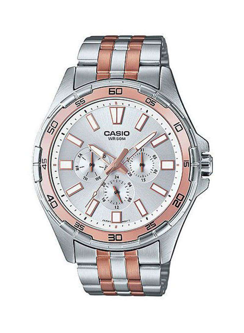 Casio MTD-300RG-7A Two-Toned Stainless Watch for Men-Watch Portal Philippines