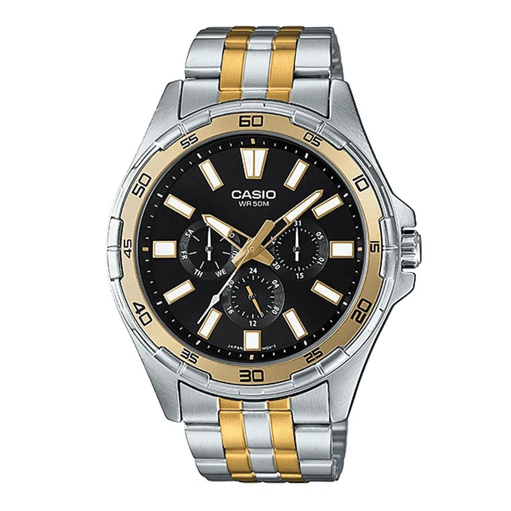 Casio MTD-300SG-1A Two-Toned Stainless Watch for Men-Watch Portal Philippines