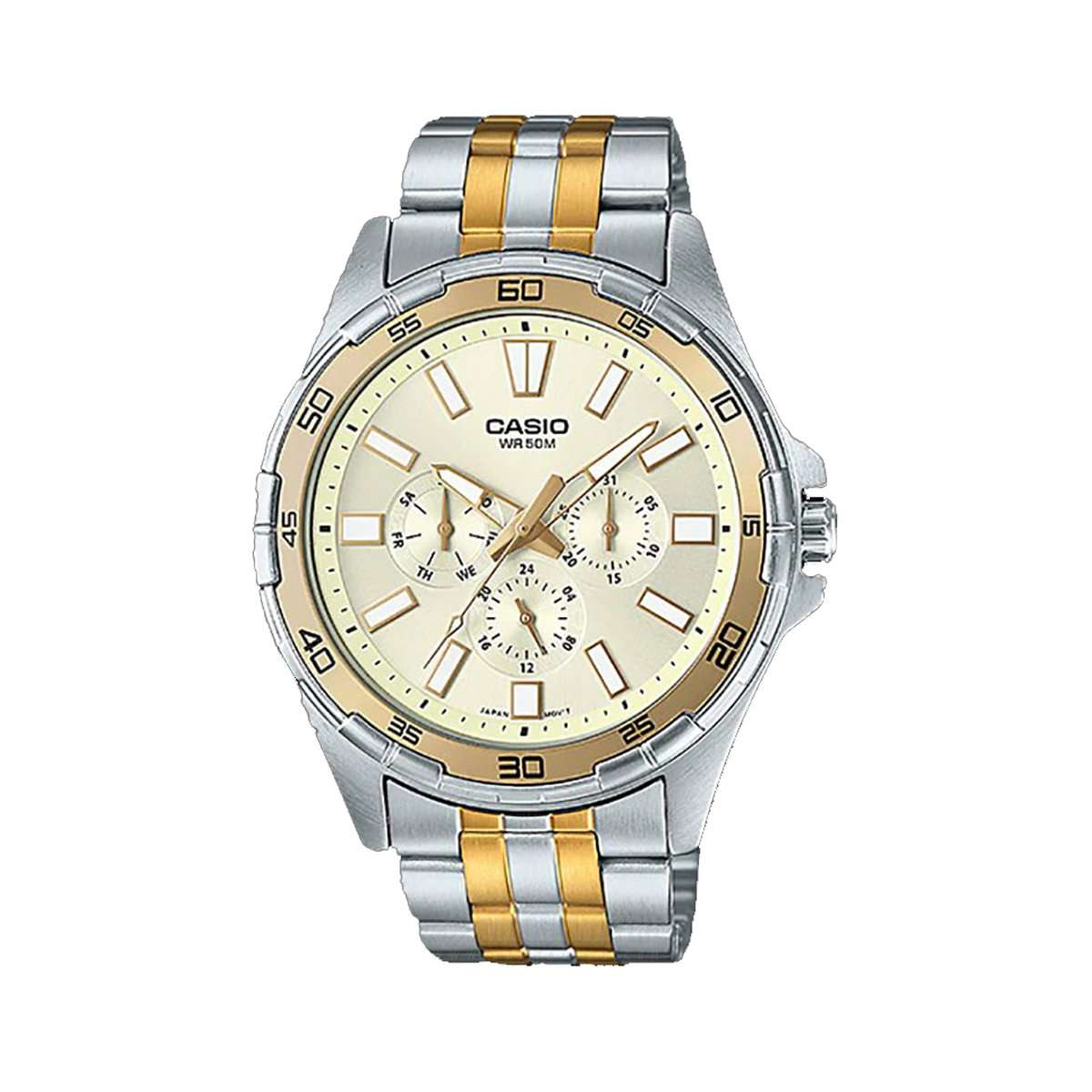 Casio MTD-300SG-9A Two-Toned Stainless Watch for Men-Watch Portal Philippines