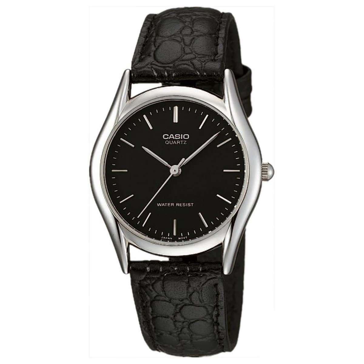 Casio MTP-1094E-1ADF Black Leather Strap Watch for Men-Watch Portal Philippines