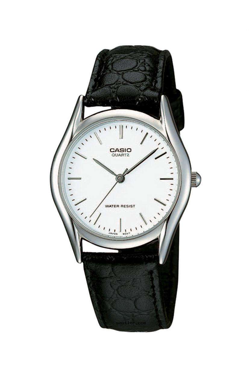 Casio MTP-1094E-7ADF Black Leather Strap Watch for Men-Watch Portal Philippines