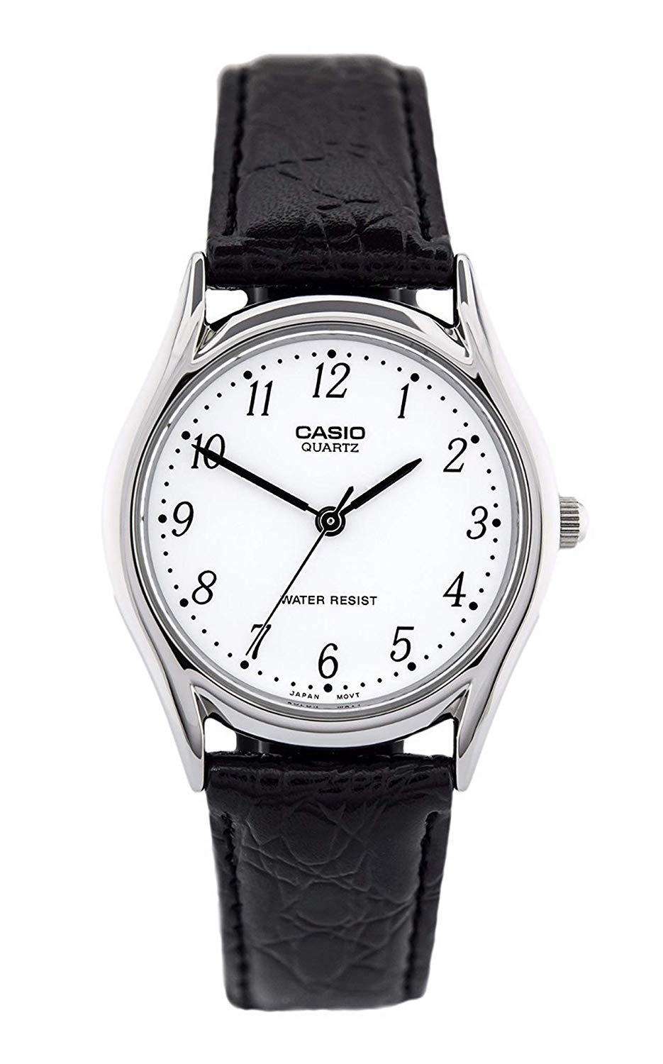 Casio MTP-1094E-7BDF Black Leather Strap Watch for Men-Watch Portal Philippines