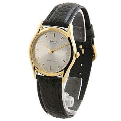 Casio MTP-1094Q-7AD Black Leather Strap Watch for Men-Watch Portal Philippines