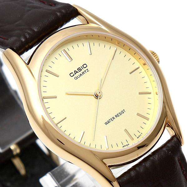 Casio MTP-1094Q-9AD Brown Leather Strap Watch for Men-Watch Portal Philippines