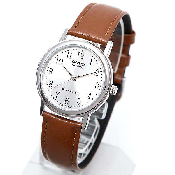 Casio MTP-1095E-7BDF Brown Leather Strap Watch for Men-Watch Portal Philippines