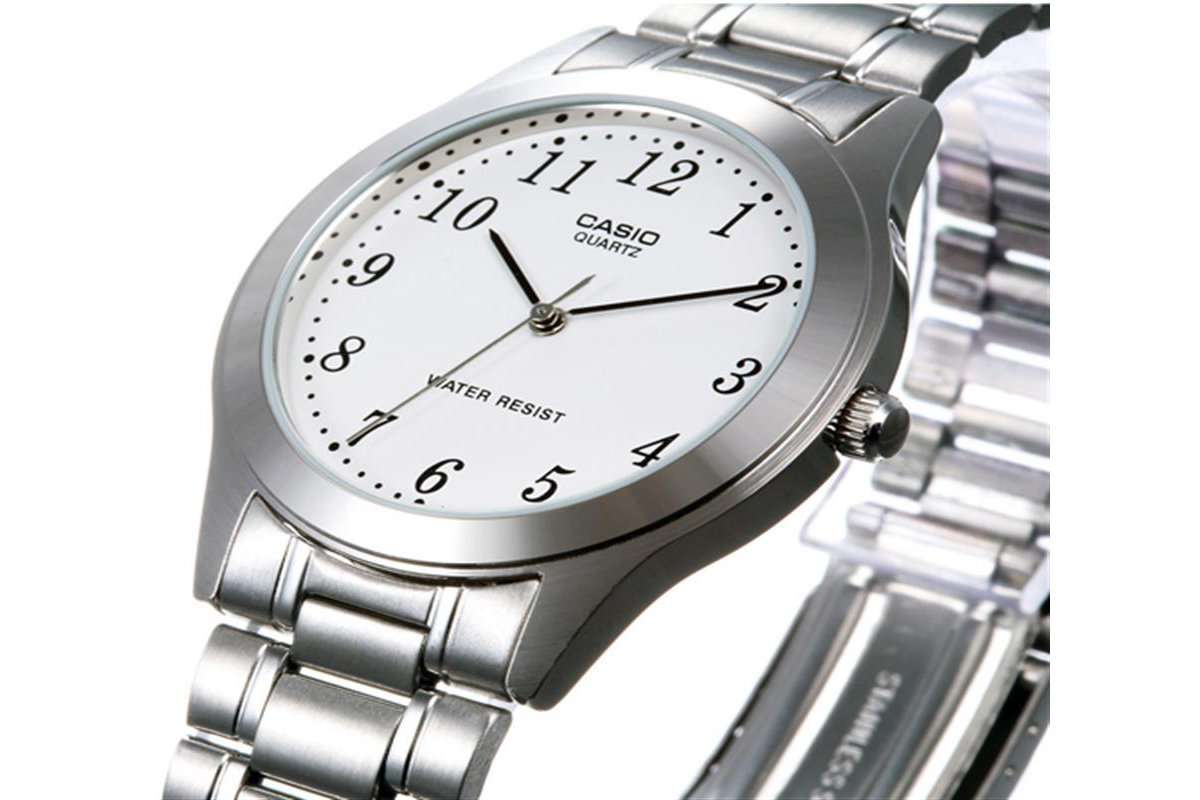 Casio MTP-1128A-7BRDF Silver Stainless Steel Strap Watch for Men-Watch Portal Philippines
