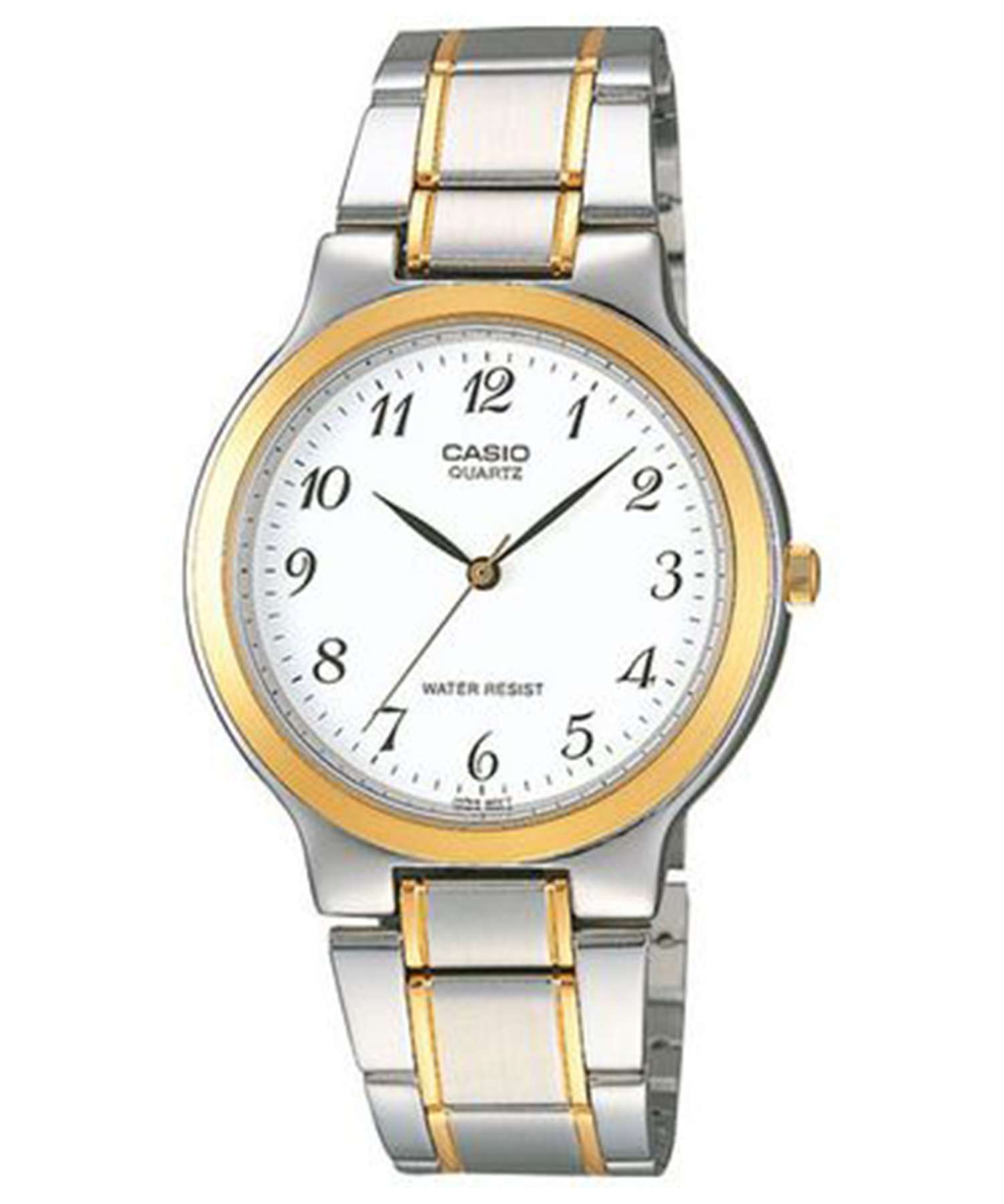 Casio MTP-1128G-7BRDF Two Tone Stainless Steel Strap Watch for Men-Watch Portal Philippines