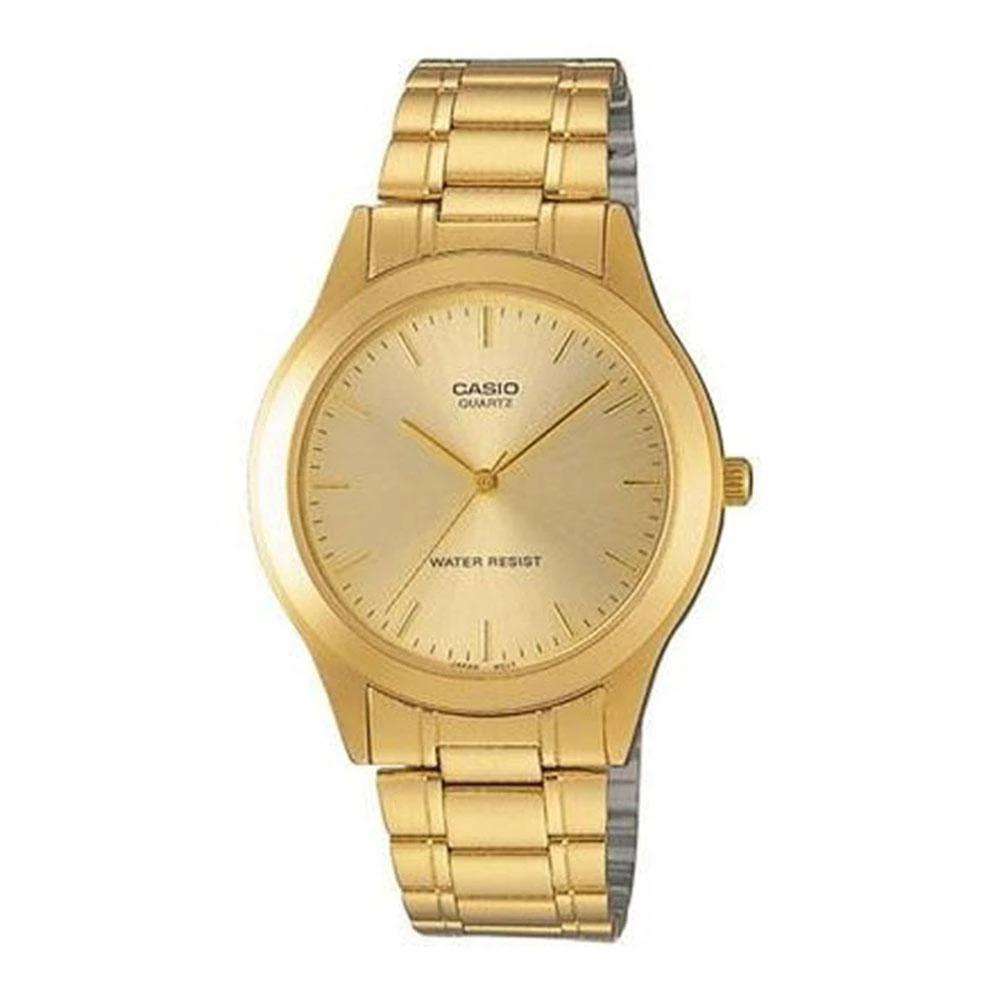 Casio MTP-1128N-9A Gold Stainless Steel Watch for Men and Women-Watch Portal Philippines