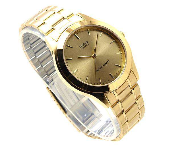 Casio MTP-1128N-9A Gold Stainless Steel Watch for Men and Women-Watch Portal Philippines