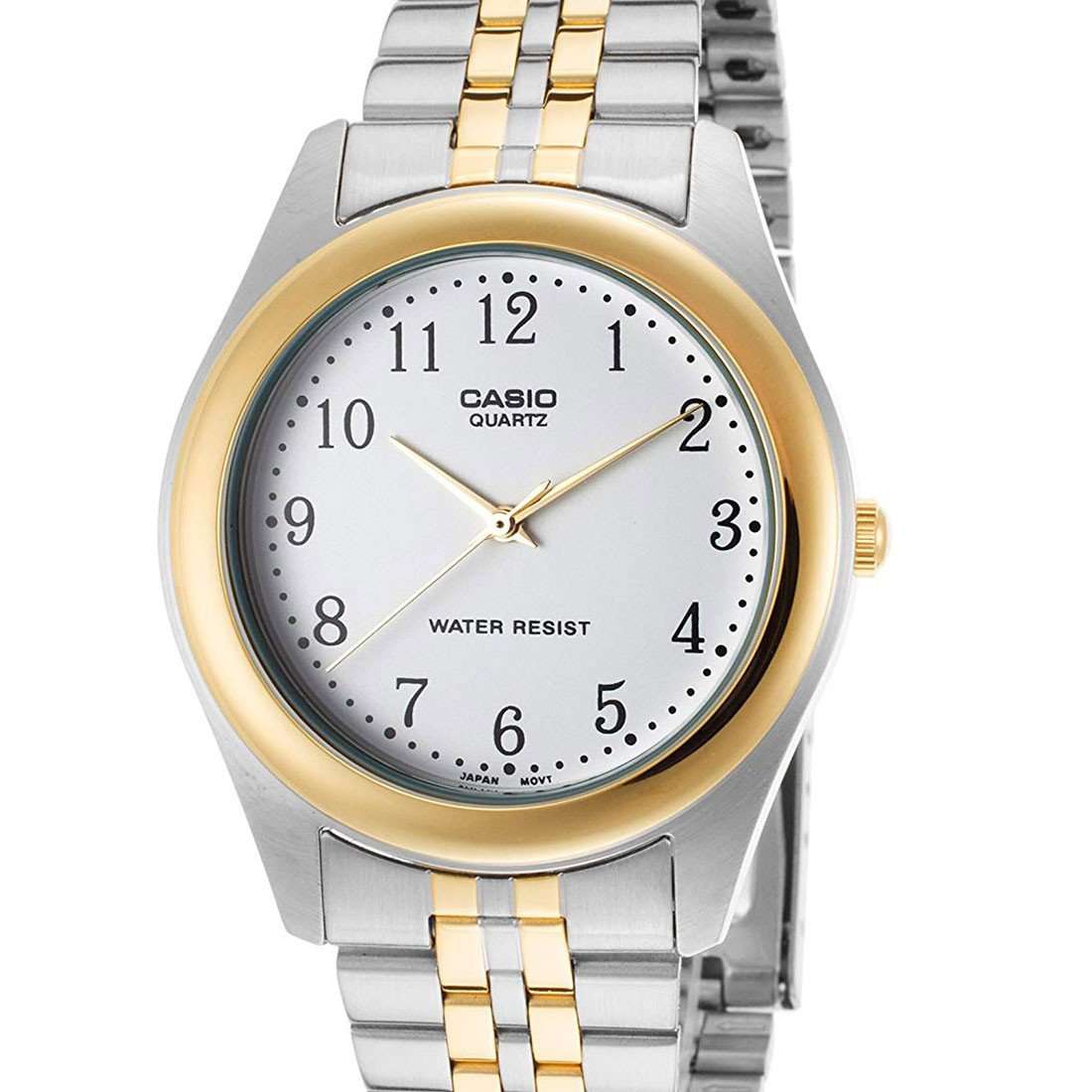 Casio MTP-1129G-7BRDF Two Tone Stainless Steel Strap Watch for Men-Watch Portal Philippines