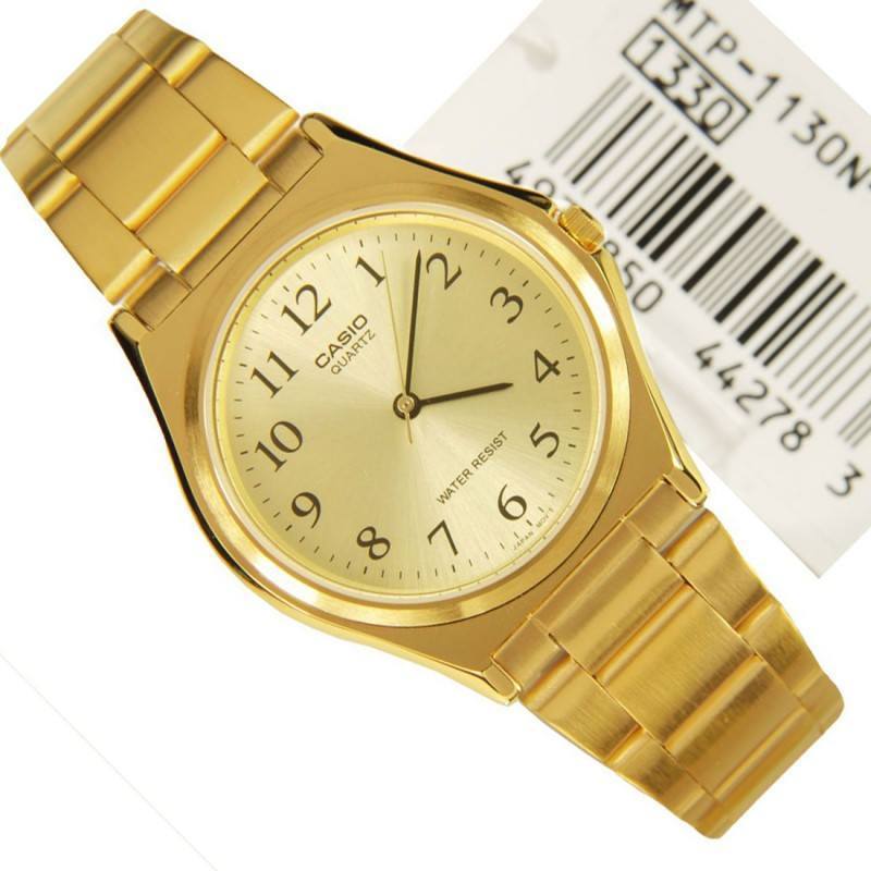 Casio MTP-1130N-9B Gold Plated Watch for Men-Watch Portal Philippines