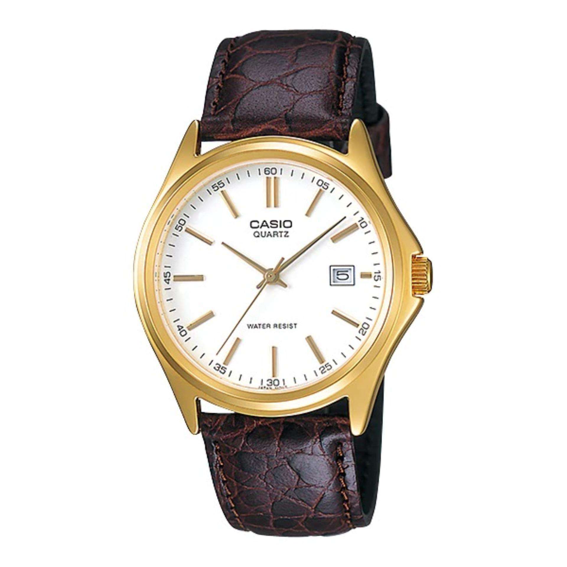 Casio MTP-1183Q-7ADF Brown Leather Strap Watch for Men-Watch Portal Philippines