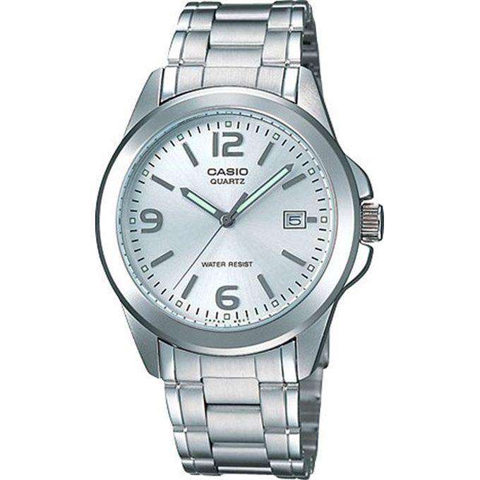 Casio MTP-1215A-7ADF Silver Stainless Steel Strap Watch for Men-Watch Portal Philippines