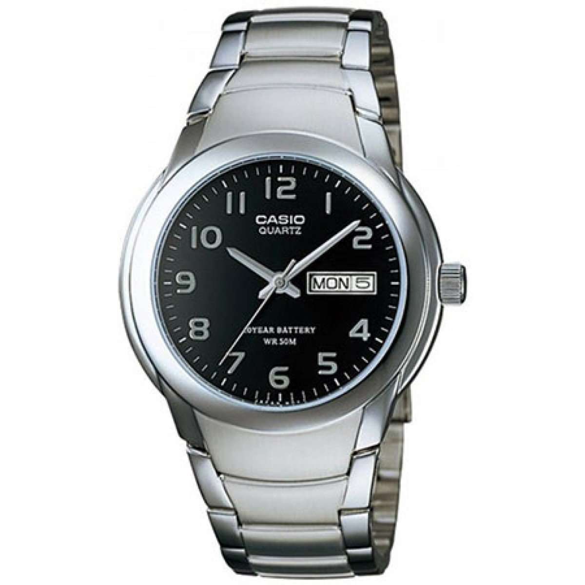 Casio MTP-1229D-1A Silver Stainless Steel Strap Watch for Men-Watch Portal Philippines