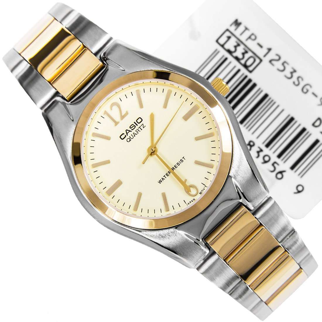 Casio MTP 1253SG 9ADF Two Tone Stainless Steel Strap Watch