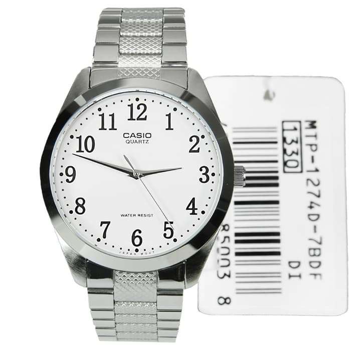 Casio MTP-1274D-7BDF Silver Stainless Steel Strap Watch for Men-Watch Portal Philippines