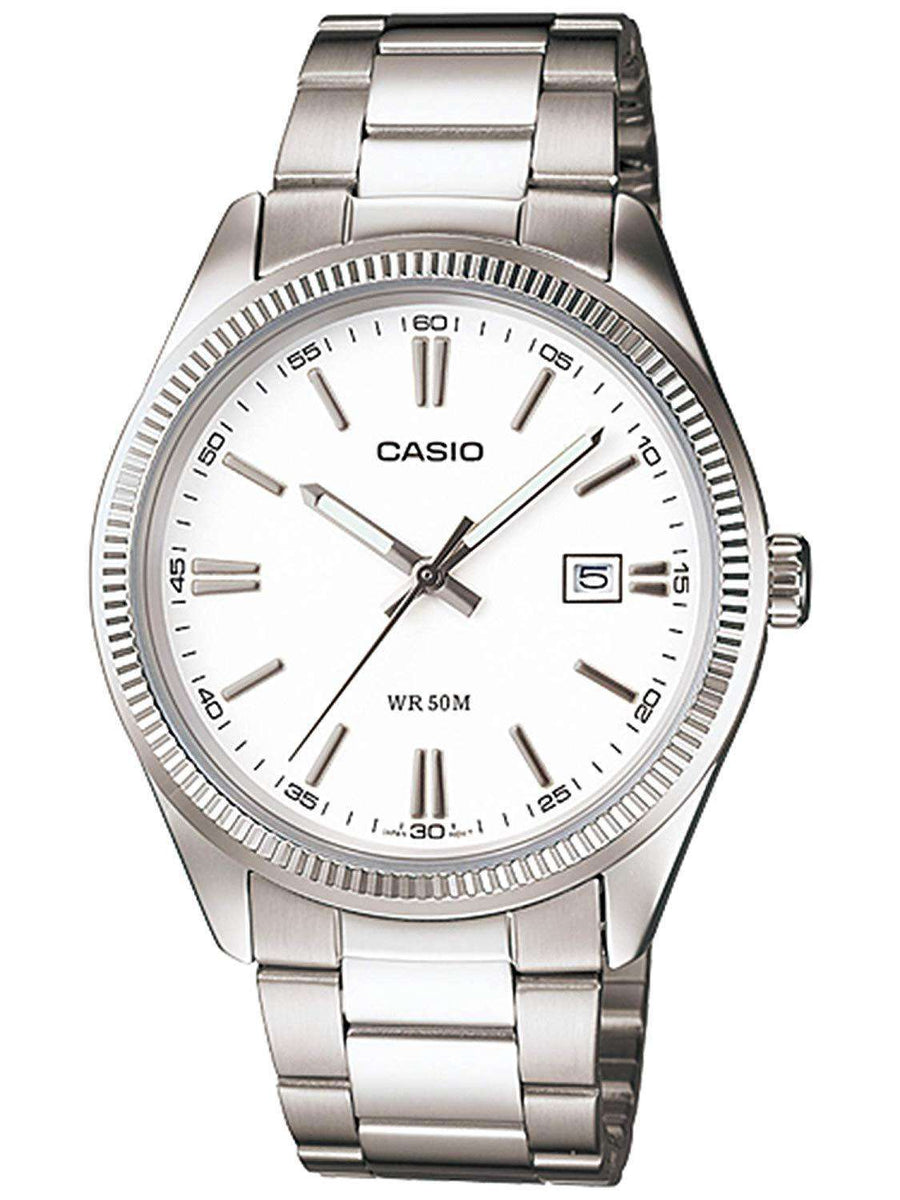 Casio MTP-1302D-7A1VDF Silver Stainless Steel Strap Watch for Men - Main Image