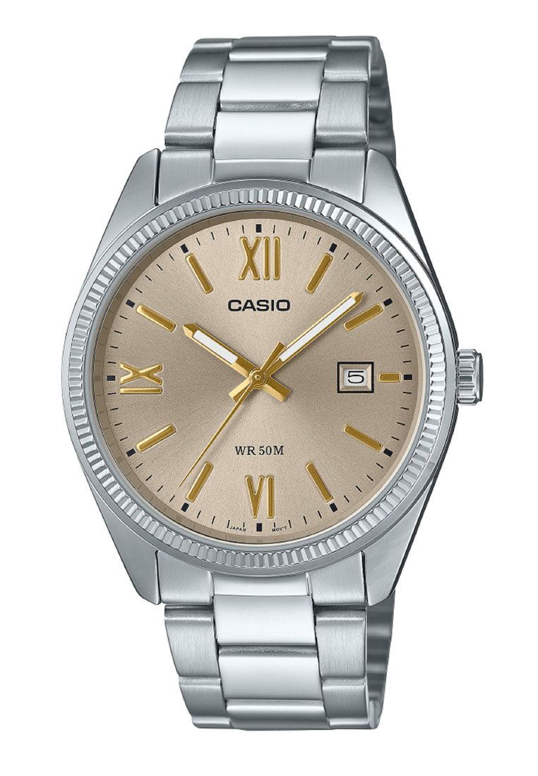 Casio MTP-1302DD-9A Analog Stainless Steel Strap Watch for Men-Watch Portal Philippines