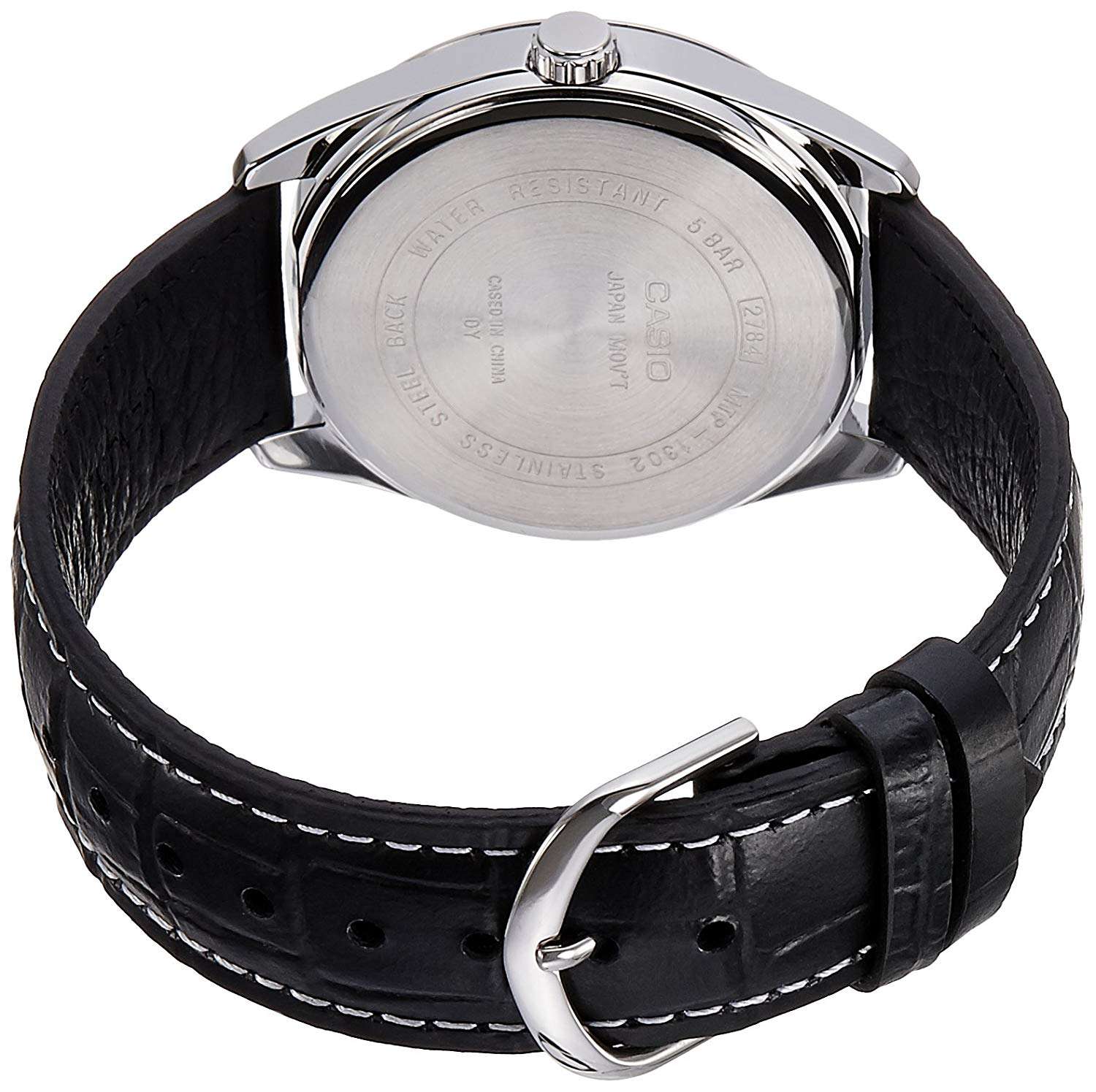 Casio MTP-1302L-1AVDF Black Leather Strap Watch for Men-Watch Portal Philippines